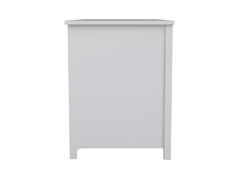 Home Office Desk with Storage Grey & Ergo Office Chair 094 grey and white (Combo)