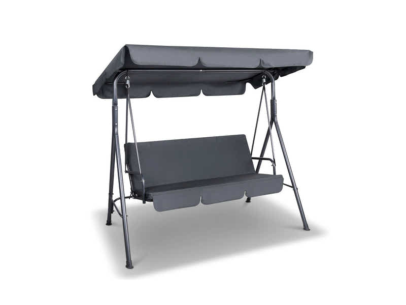 Swing Chair with Canopy - Grey