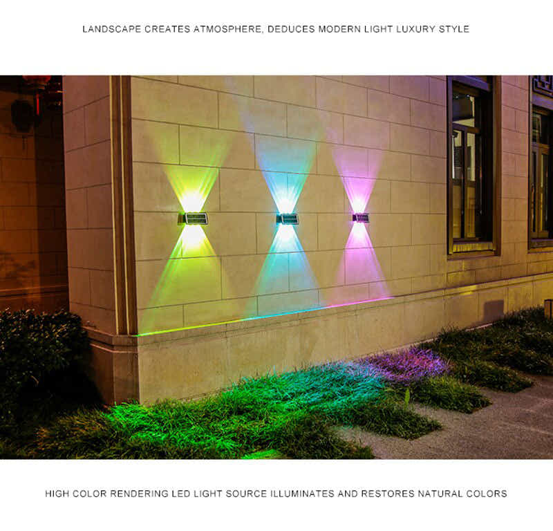 DS BS LED Up and Down Lights Outdoor Wall Light-Multi Color