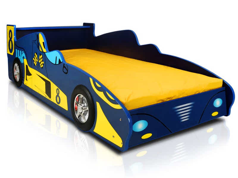 Supreme F1 Race Car Bed Frame Blue - Single