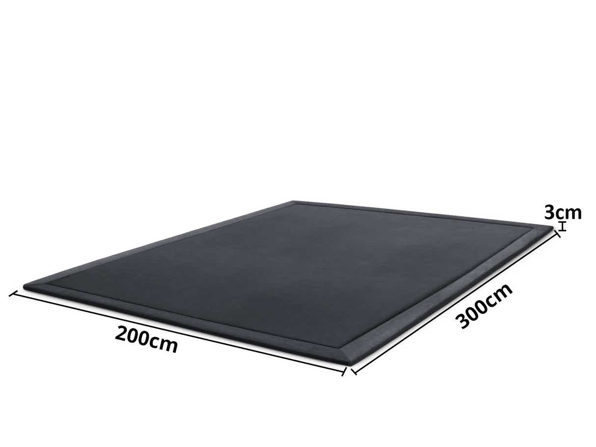 Soft Touch Plush Tatami Mat Rug 200cm x 300cm - Dark Grey
