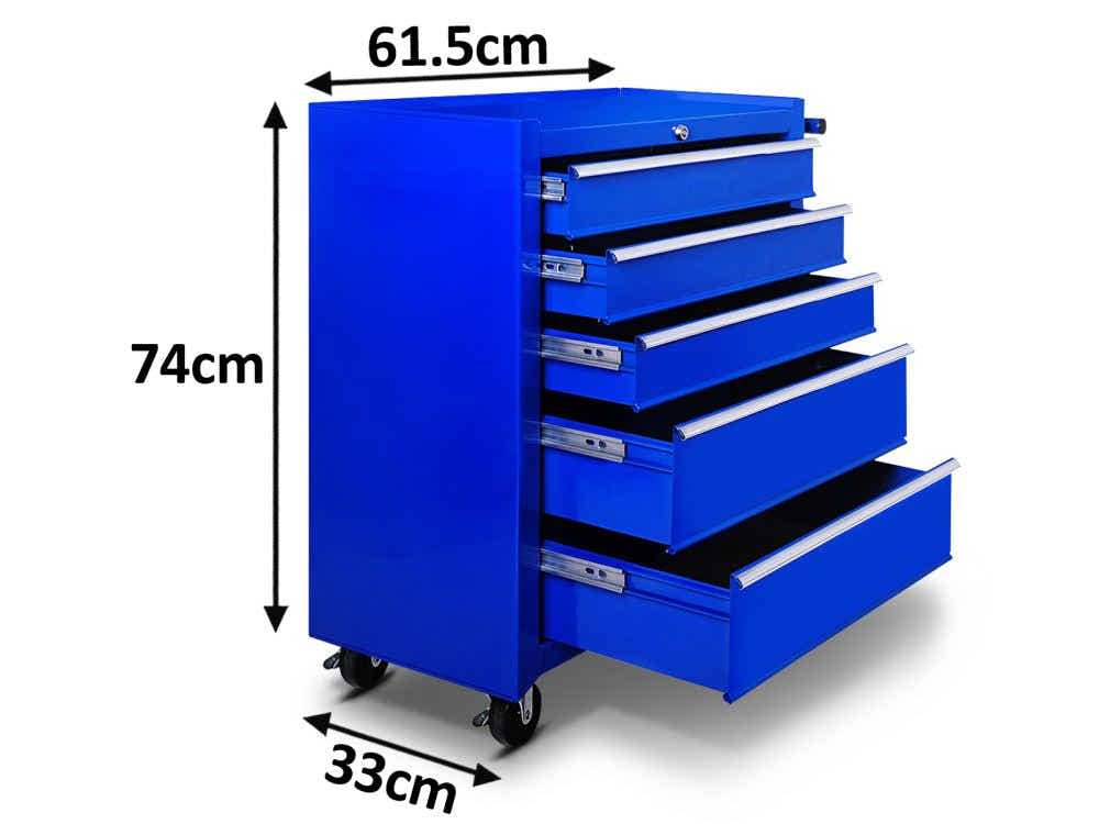 5-Drawer & 9-Drawer Tool Cabinet Combo - Blue