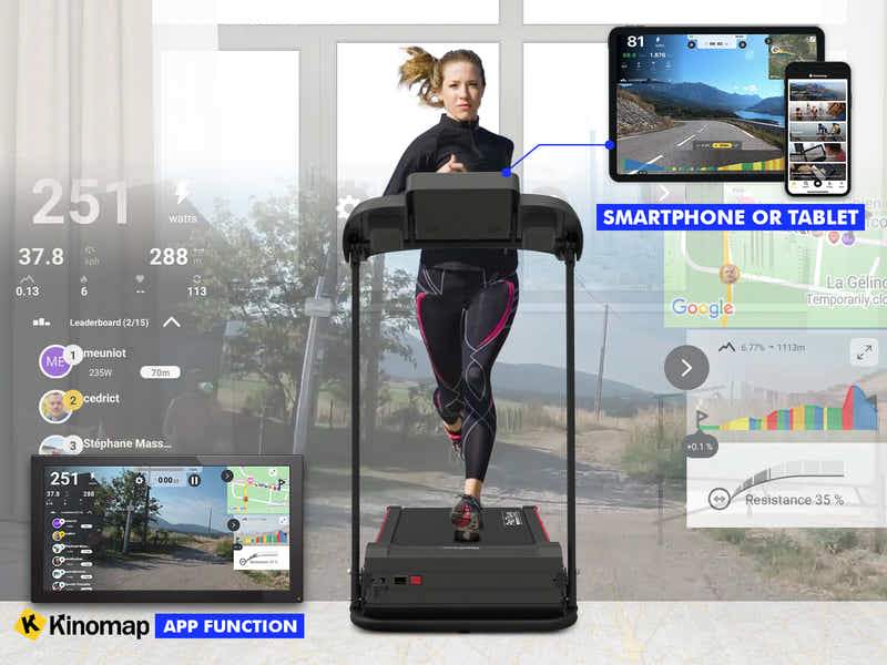 Multifunction Electric Treadmill With APP - 40 cm