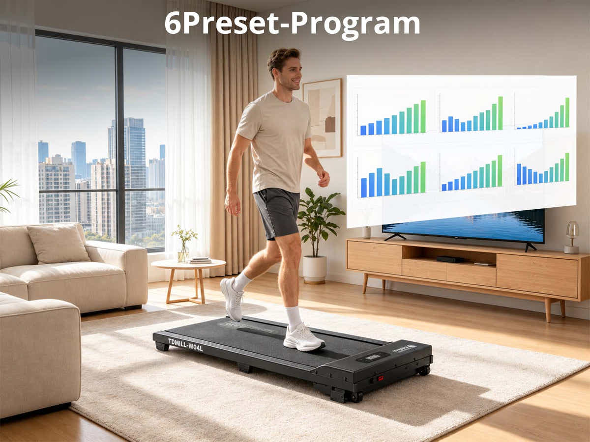 Treadmill Walking Pad With Manual Incline Black Color
