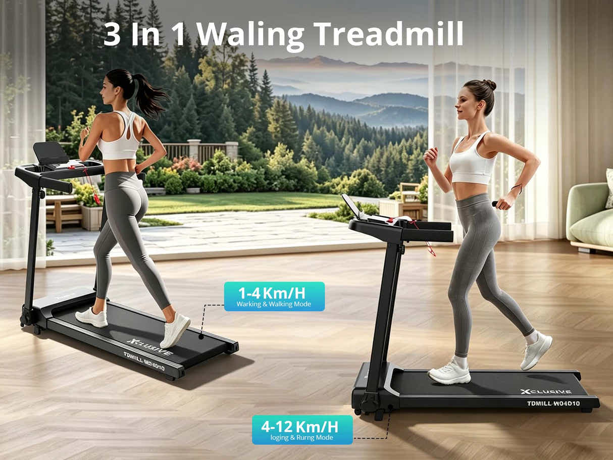DS Walking Pad Treadmill With Handle And Button Xclusive