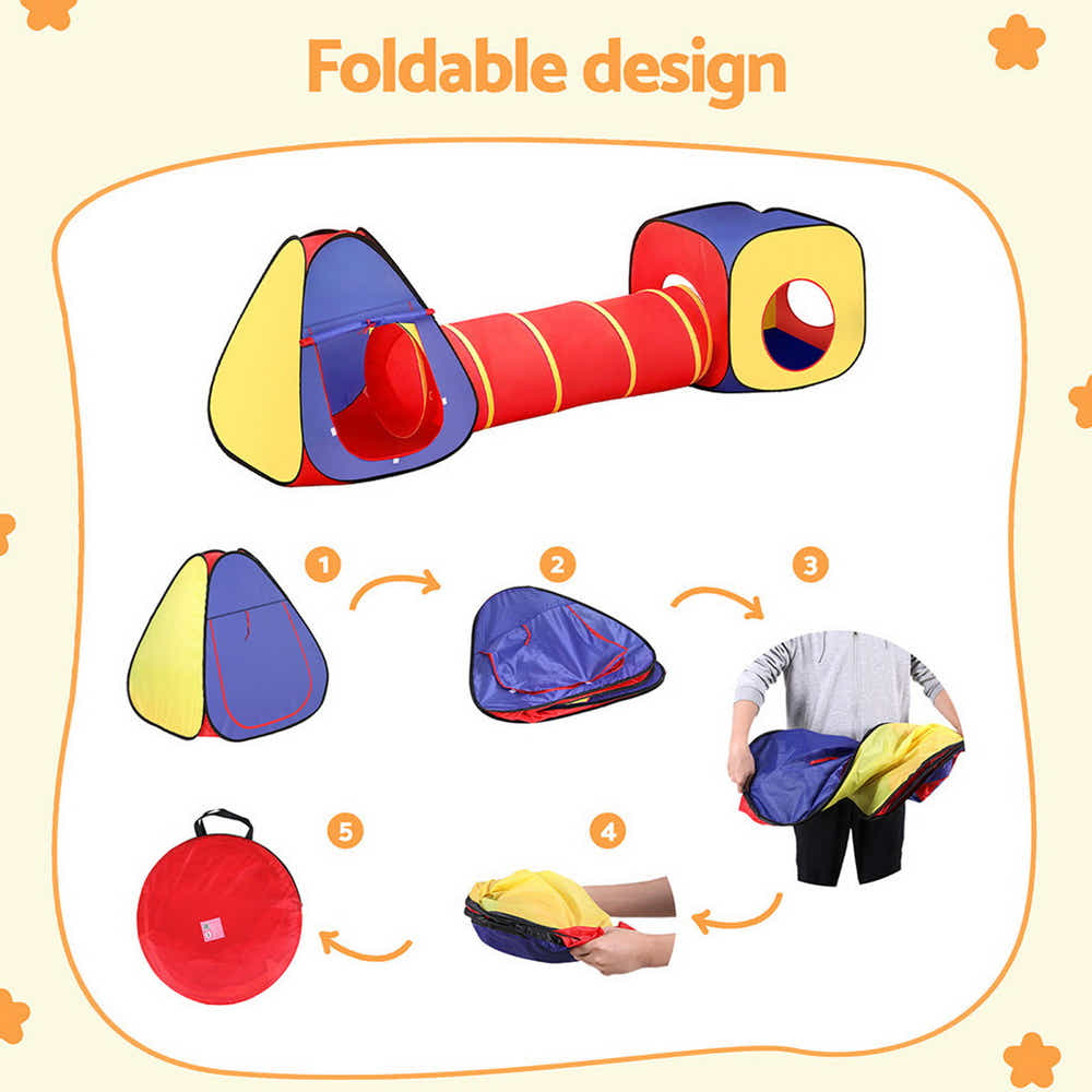 DS NA Keezi Kids Playhouse Play Tent Pop Up Outdoor Indoor Toys Children Gift