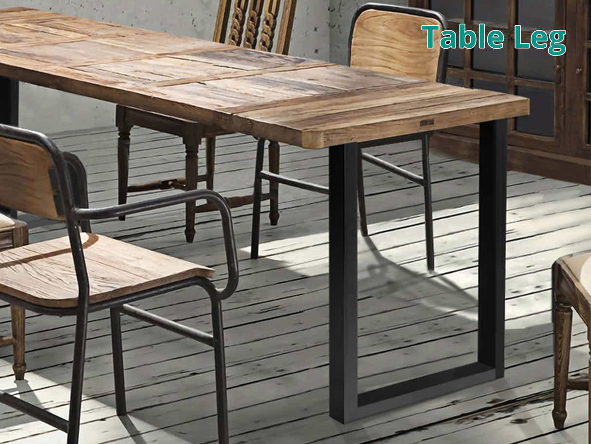 DS Box-Shape Metal Table Legs Large - Set of 2