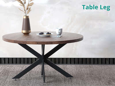 Starburst Shape Metal Table Leg