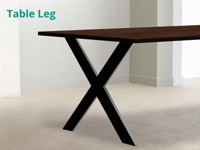 X-Shape Metal Table Legs - Set of 2
