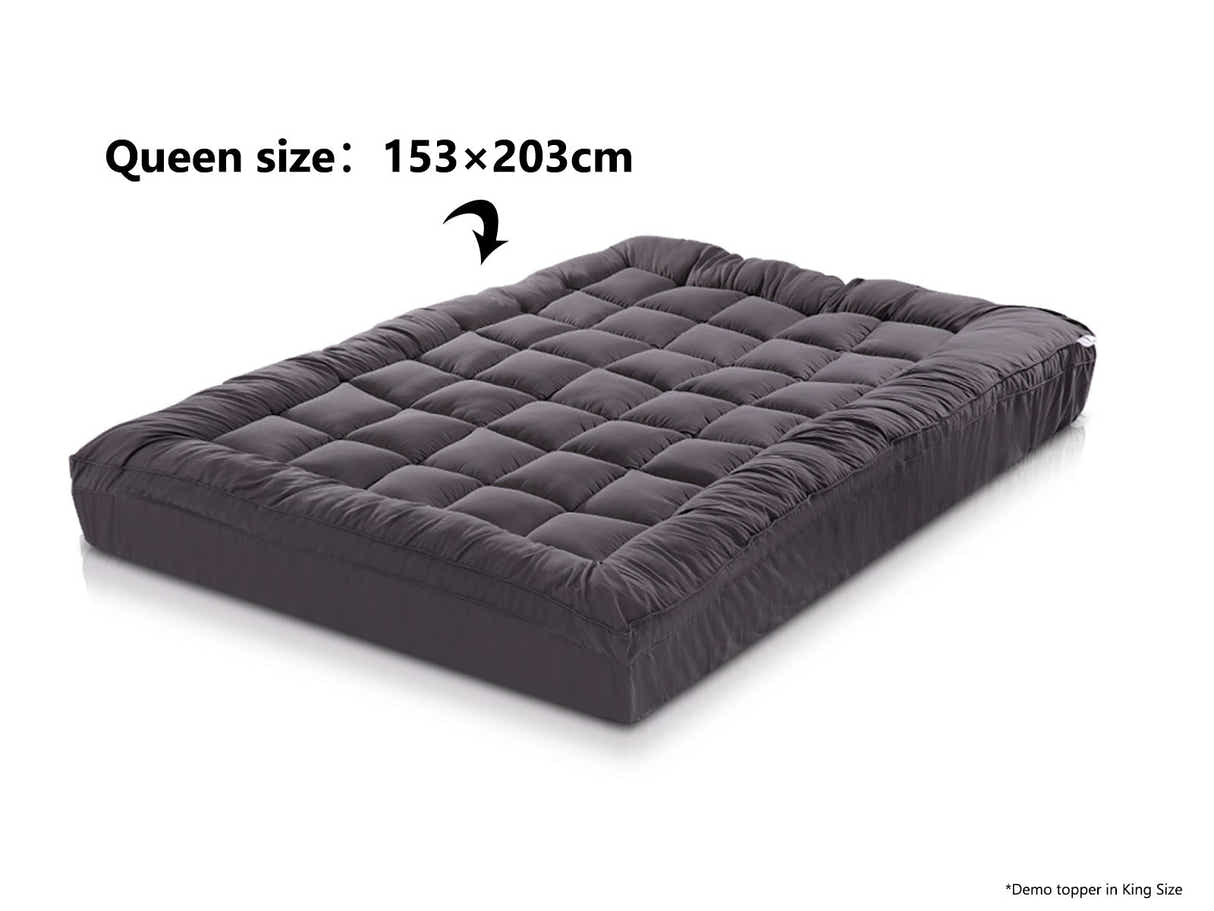 Bamboo Charcoal Mattress Topper - Queen