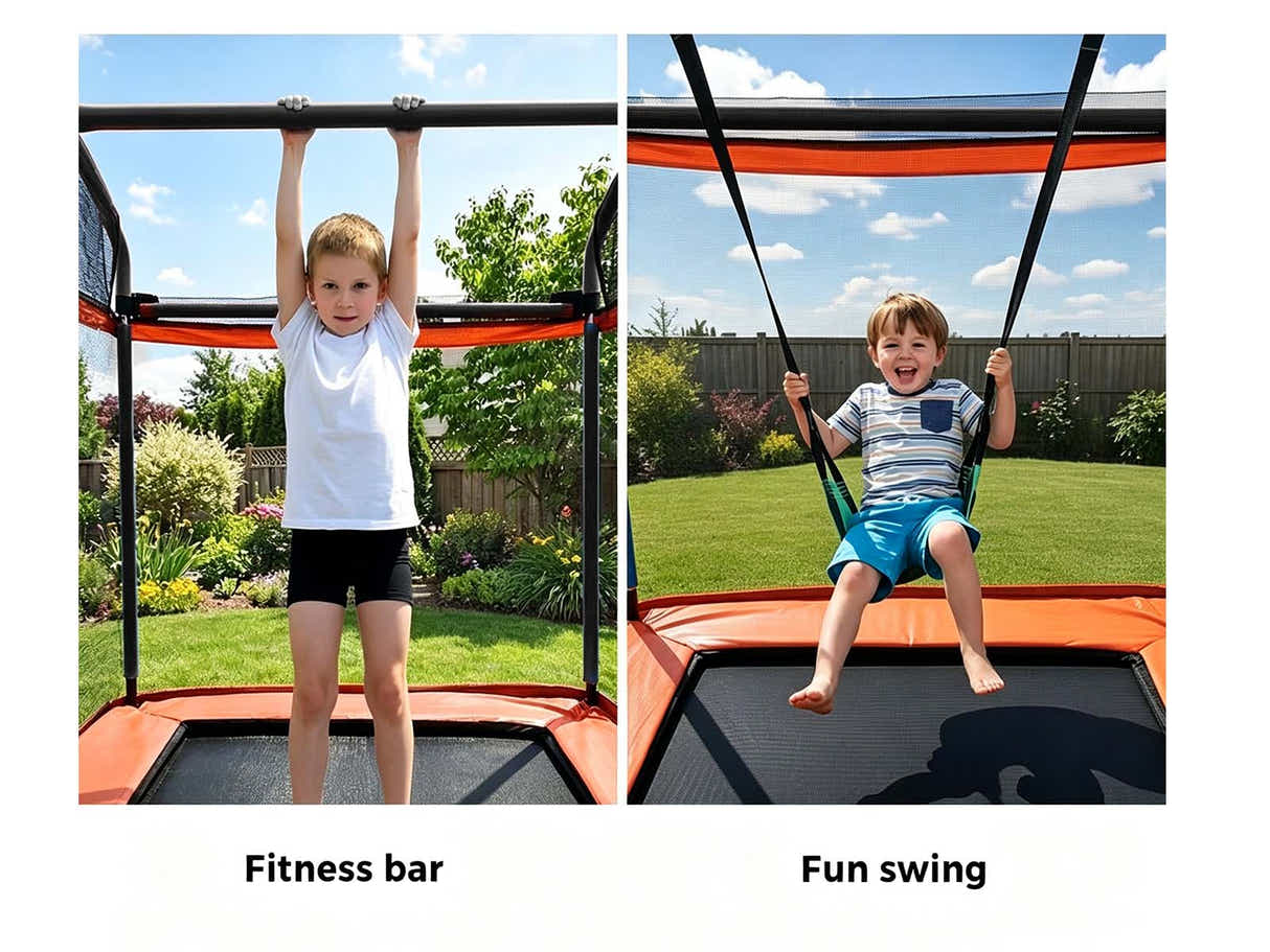 DS Trampoline OB 6FT Enclosure Safety Net Swing Rectangle