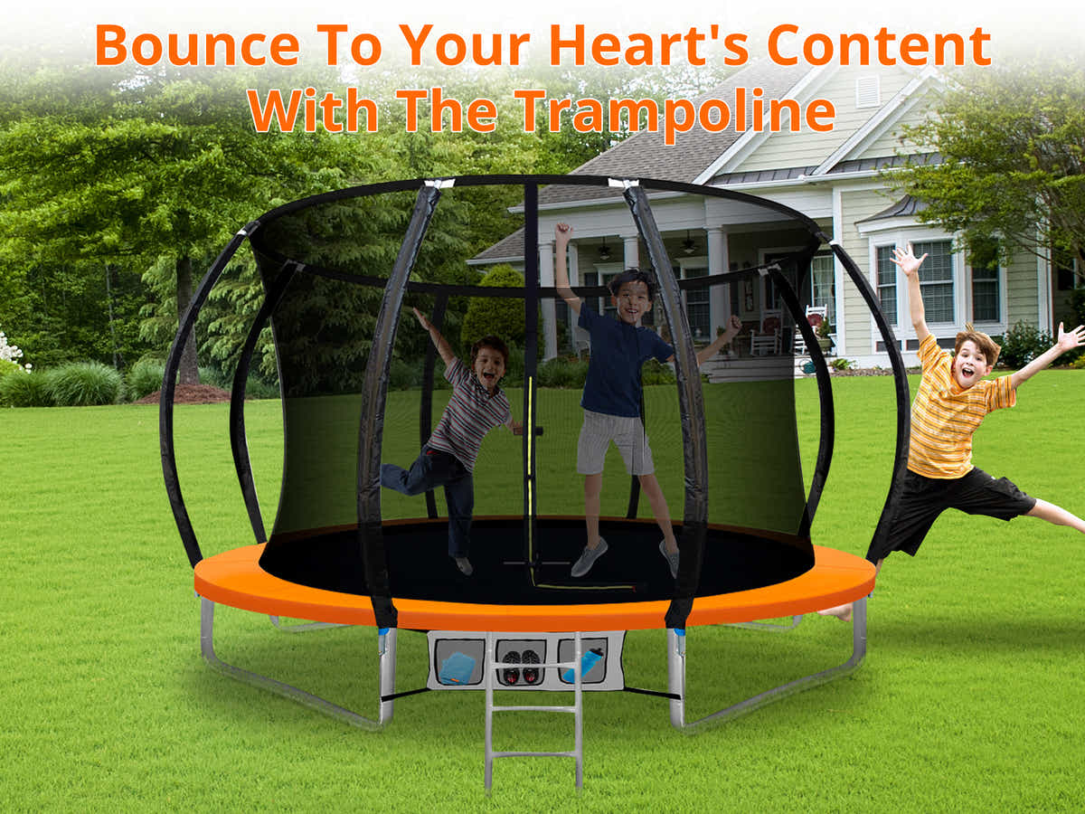 DS Arc Trampoline Orange - 14ft
