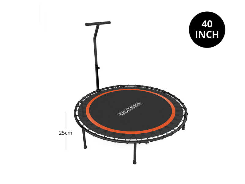 Mini Trampoline with Handle 40-inch - Orange