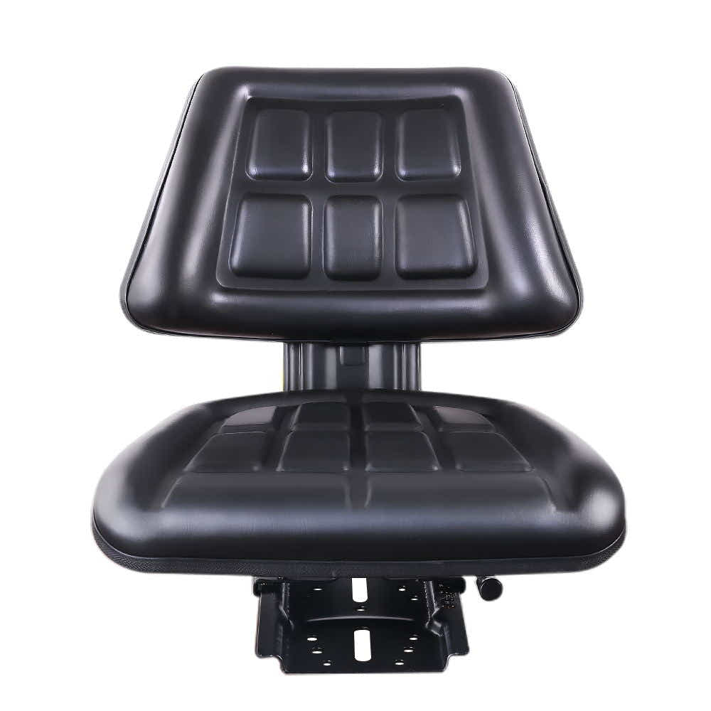 DS NA Giantz PU Leather Tractor Seat with Sliding Track - Black