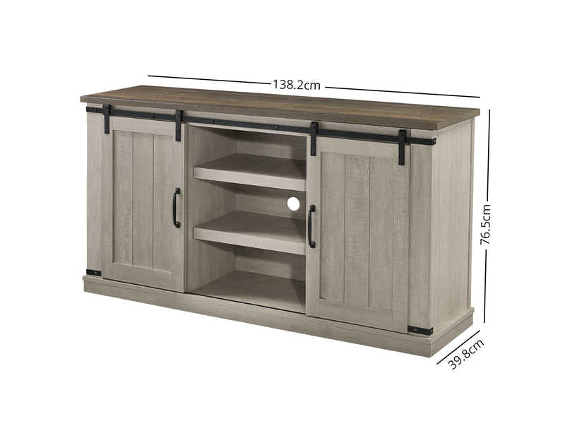 Sliding Barn Door TV Cabinet