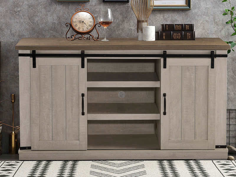 Sliding Barn Door TV Cabinet