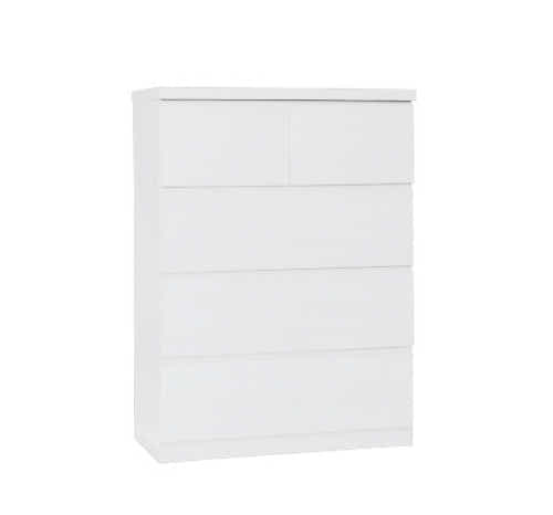Tiko 5-Drawer Tallboy - White