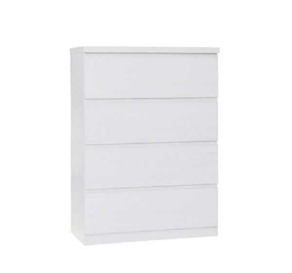 Tiko 4-Drawer Tallboy - White