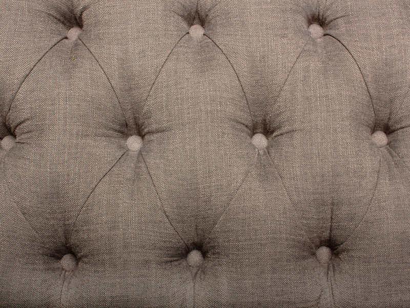 Bellay Linen Ottoman Bench - Dark Grey