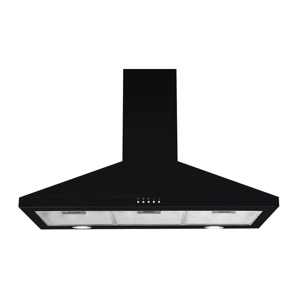 T Parmco RANGEHOOD CANOPY 900MM BLACK 1000M3H