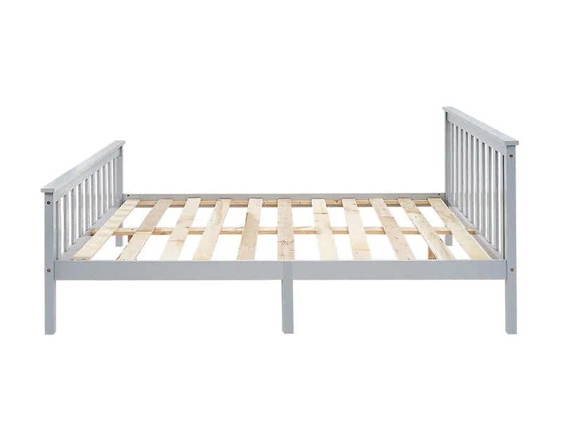 Hampshire Bed Frame Grey & Euro Top Mattress G31 – Queen (Combo)