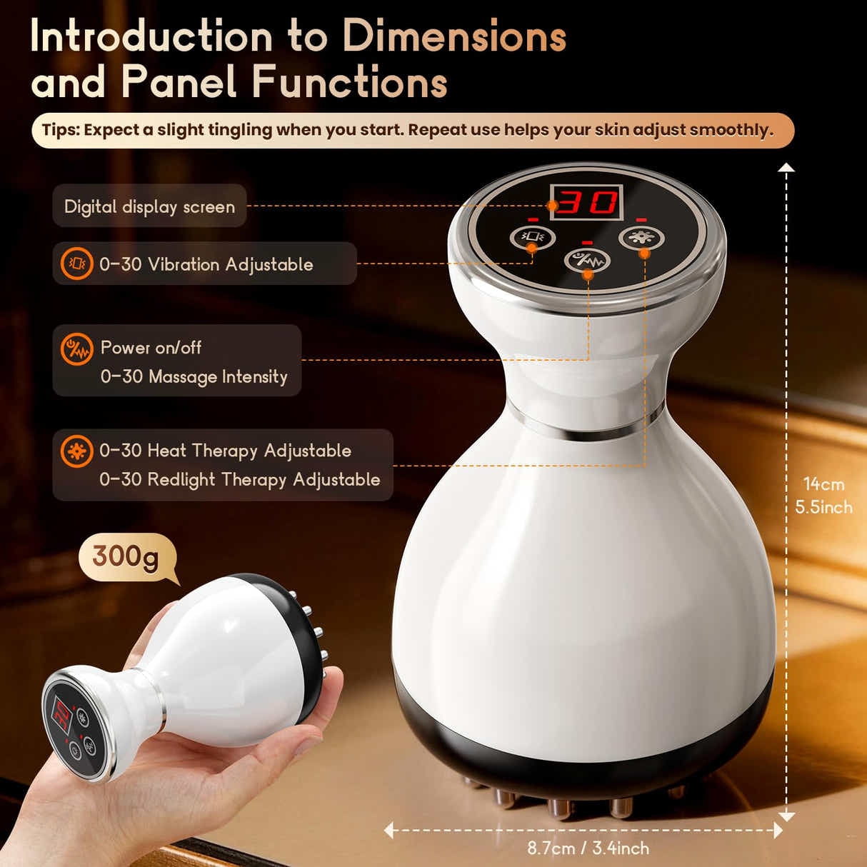 DS NA 4-in-1 Cordless Body Sculpting Massager – Rechargeable Massage Tool