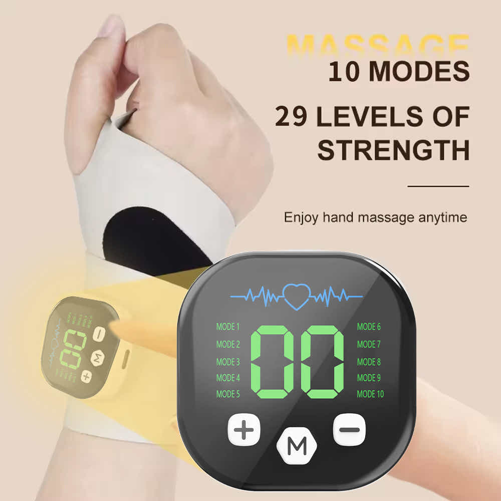 DS NA Smart Wrist Massage Brace with 10 Modes & 29 Intensity Levels