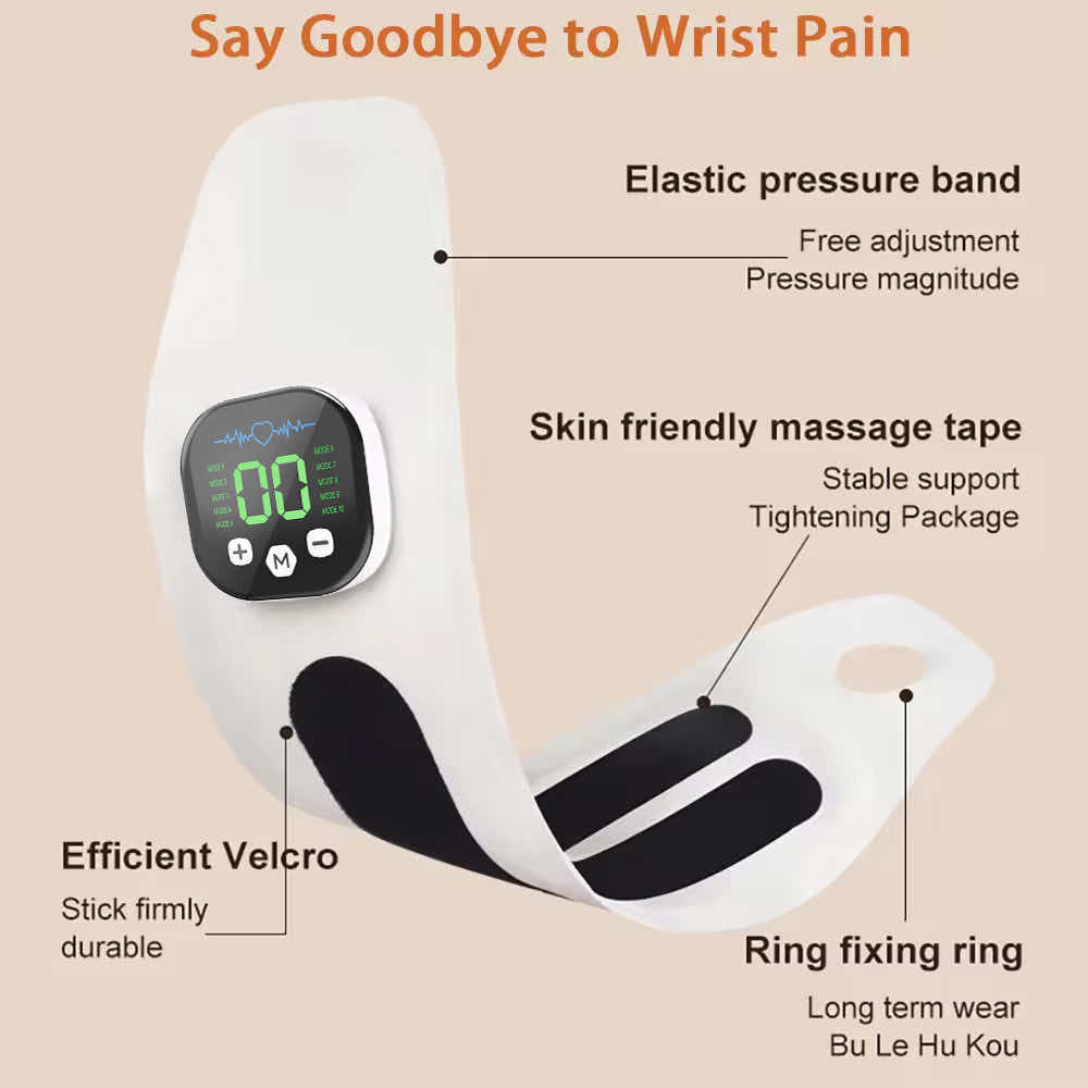 DS NA Smart Wrist Massage Brace with 10 Modes & 29 Intensity Levels