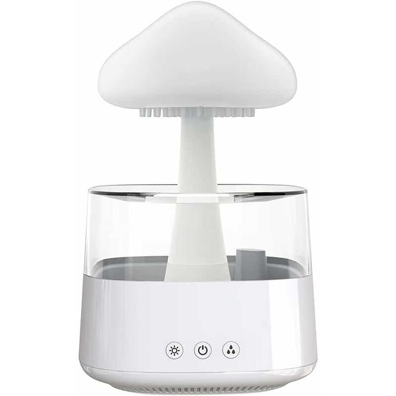 DS NA Rain Cloud Humidifier, Essential Oil Diffuser, Cute Mushroom Night Light W