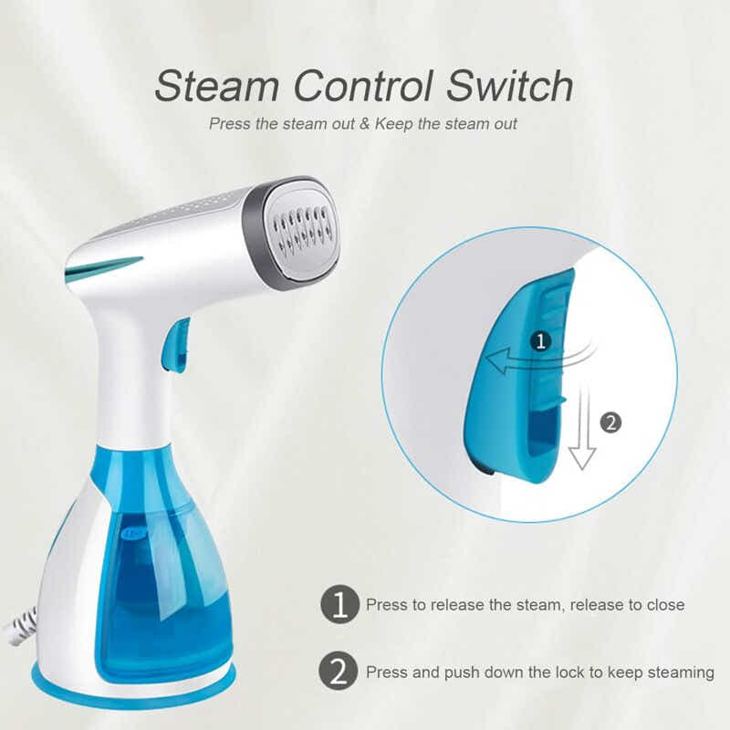 DS NA Garment Steamer 1000W 280Ml Handheld Vertical Iron Portable Ironing Wrinkl