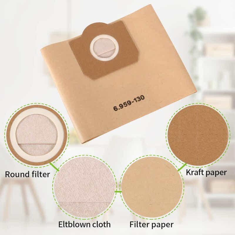 DS NA Vacuum Cleaner Bags, 20 Pack Upright Vacuum Cleaner Bags, Paper Filter Bag