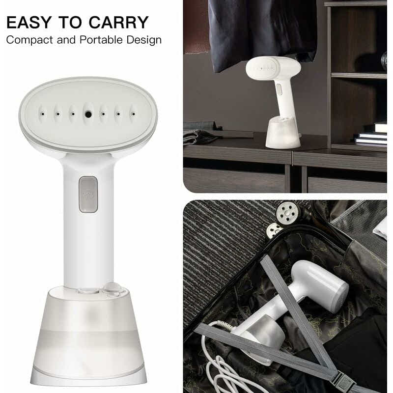 DS NA Portable Travel Vertical Steamer, 230Ml, 1200W Handy Steam Iron Fast Heat-