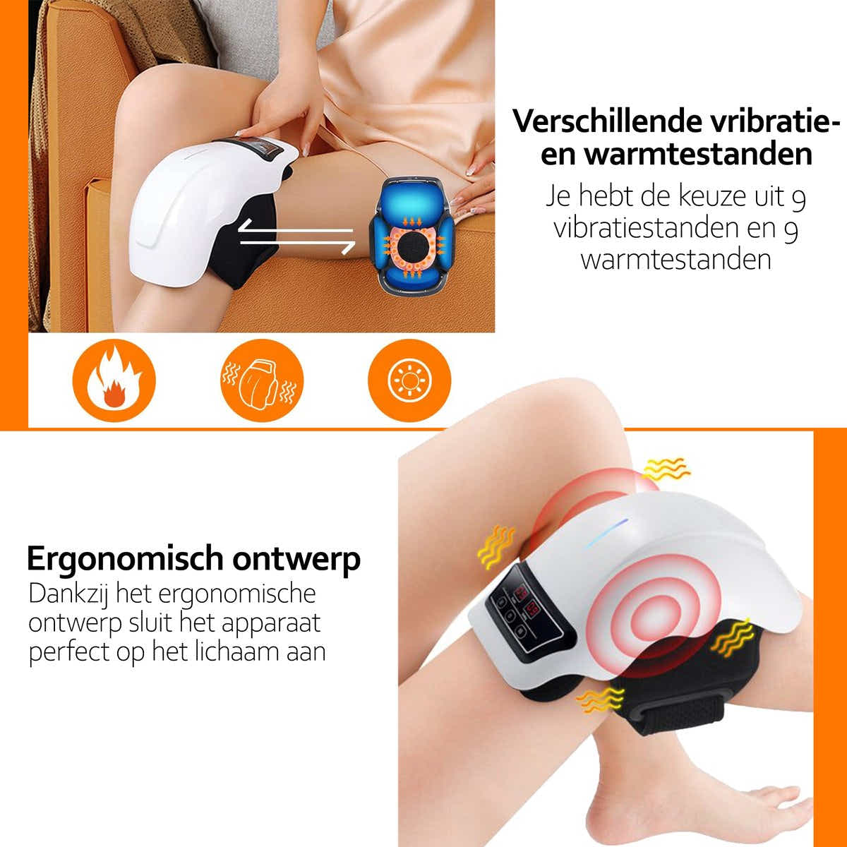 DS NA Deluqse Knee Massager – Infrared, Vibration & Thermal Therapy (Cordless)
