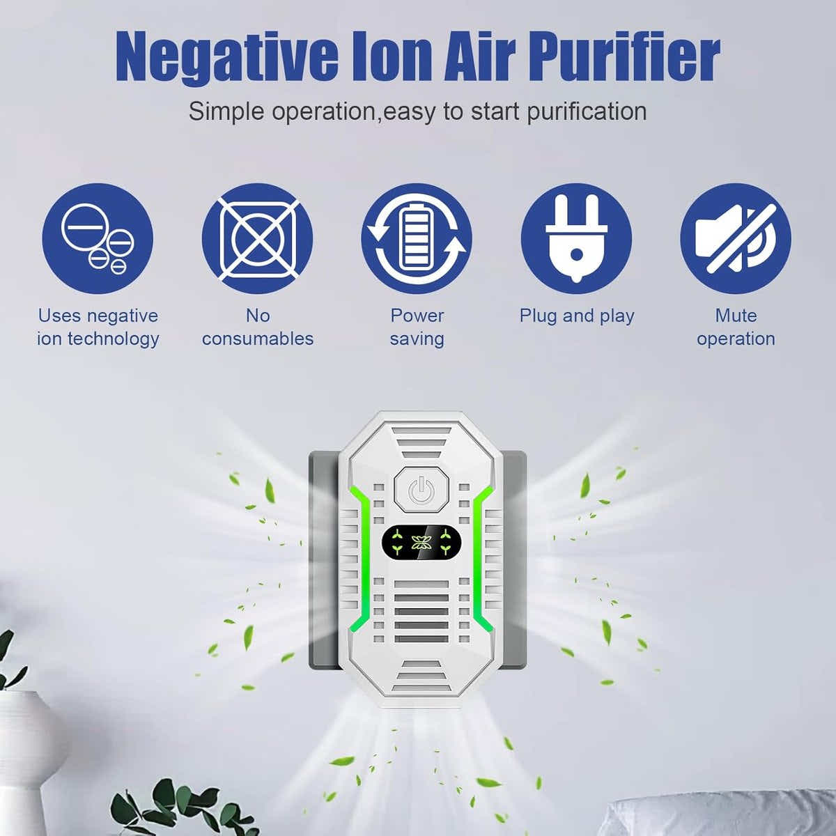 DS NA Air purifier - Plug-in negative ion air purifier