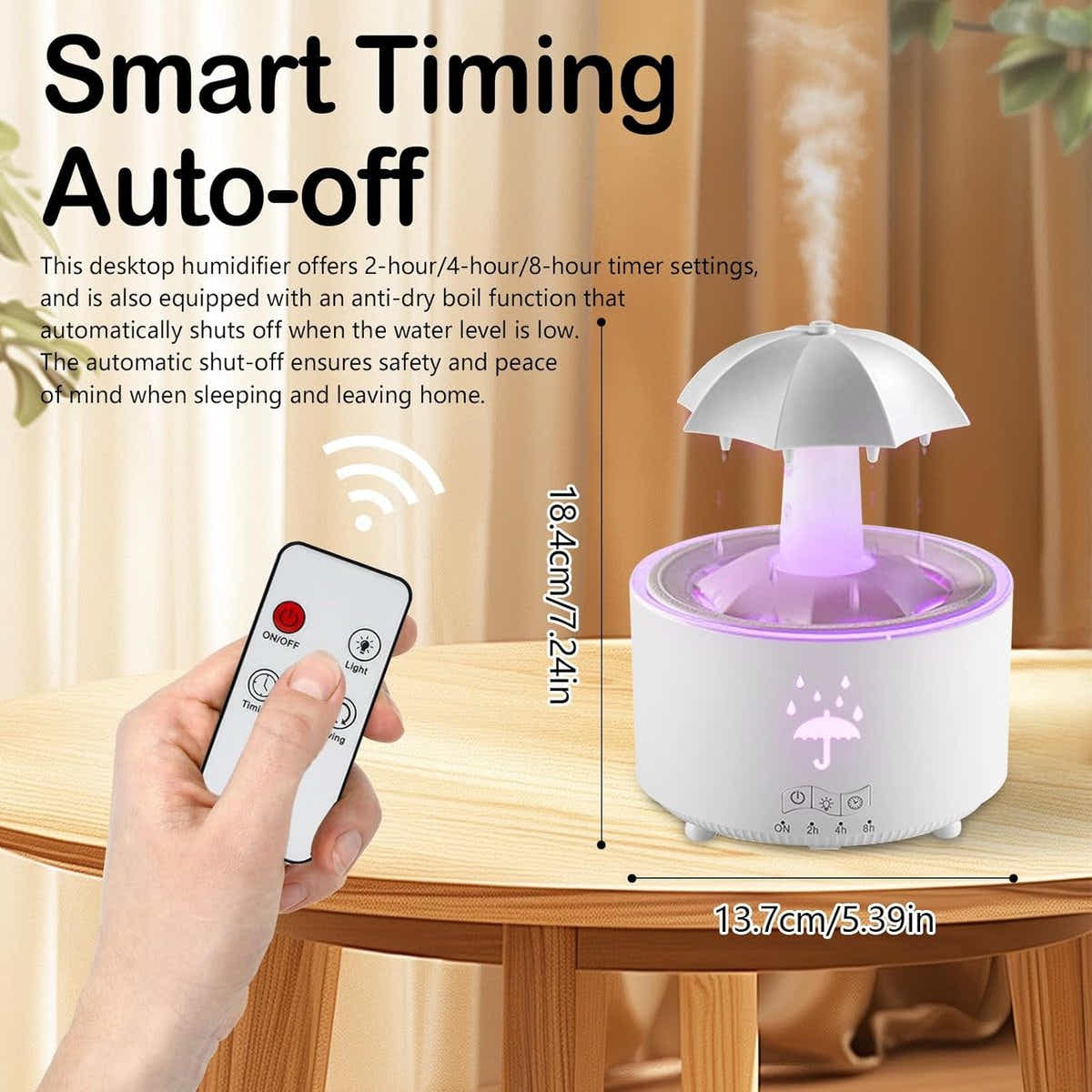 DS NA Aromatherapy Humidifier - Umbrella Humidifier - 300ml- 7-Color LED