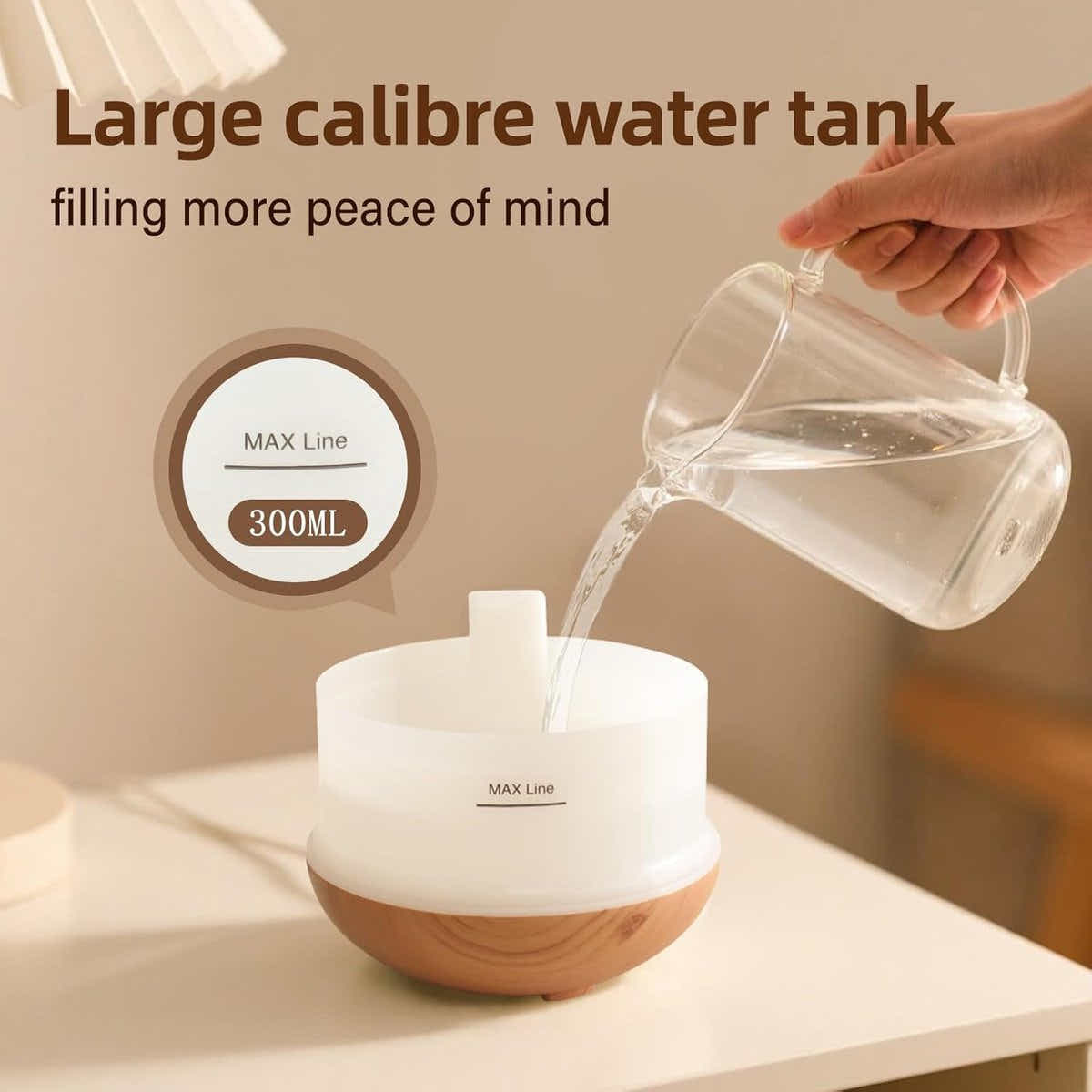 DS NA Humidifiers - Aromatherapy Humidifier - 300ml Diffuser 7-Colors Led