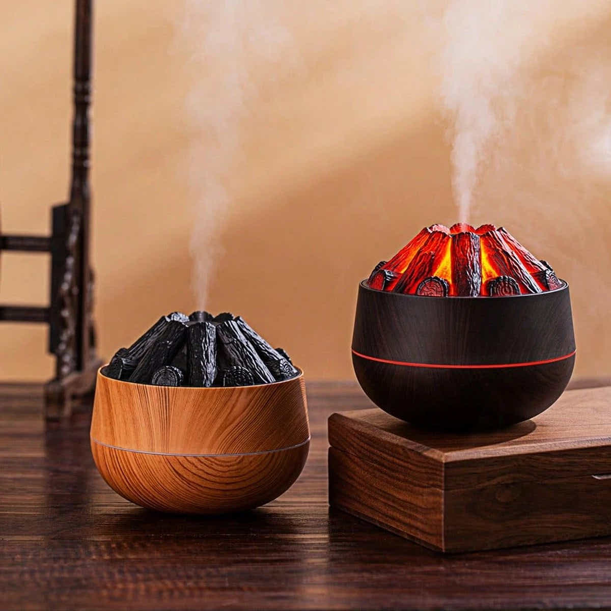 DS NA Aromatherapy Air Humidifier - Flame Effect Diffuser - 300ml