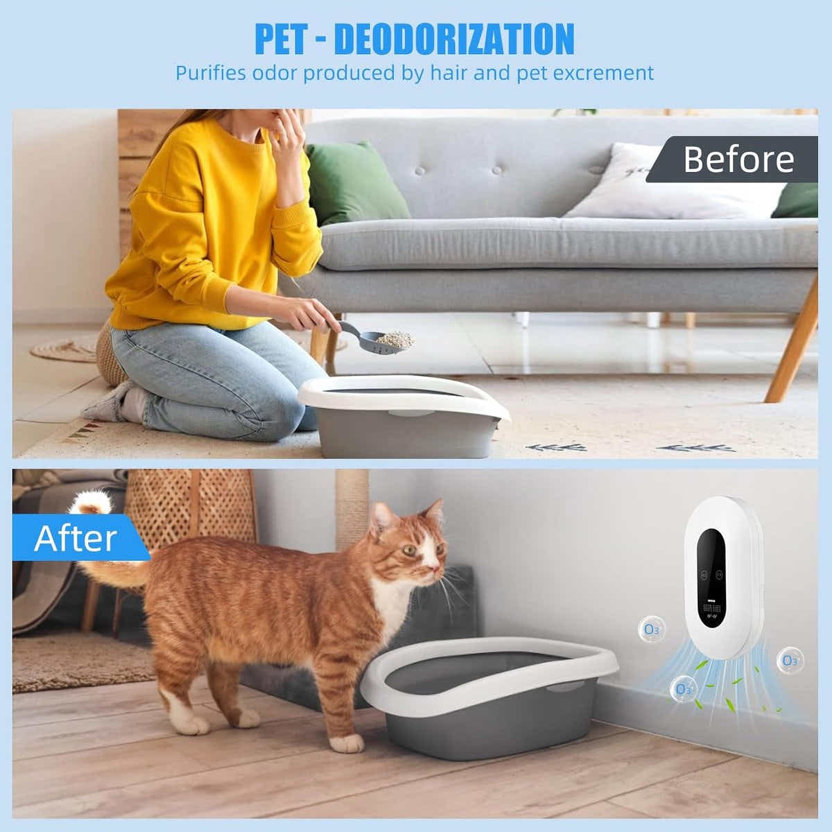 DS NA Air purifier Plug-in negative ion air purifier LED display