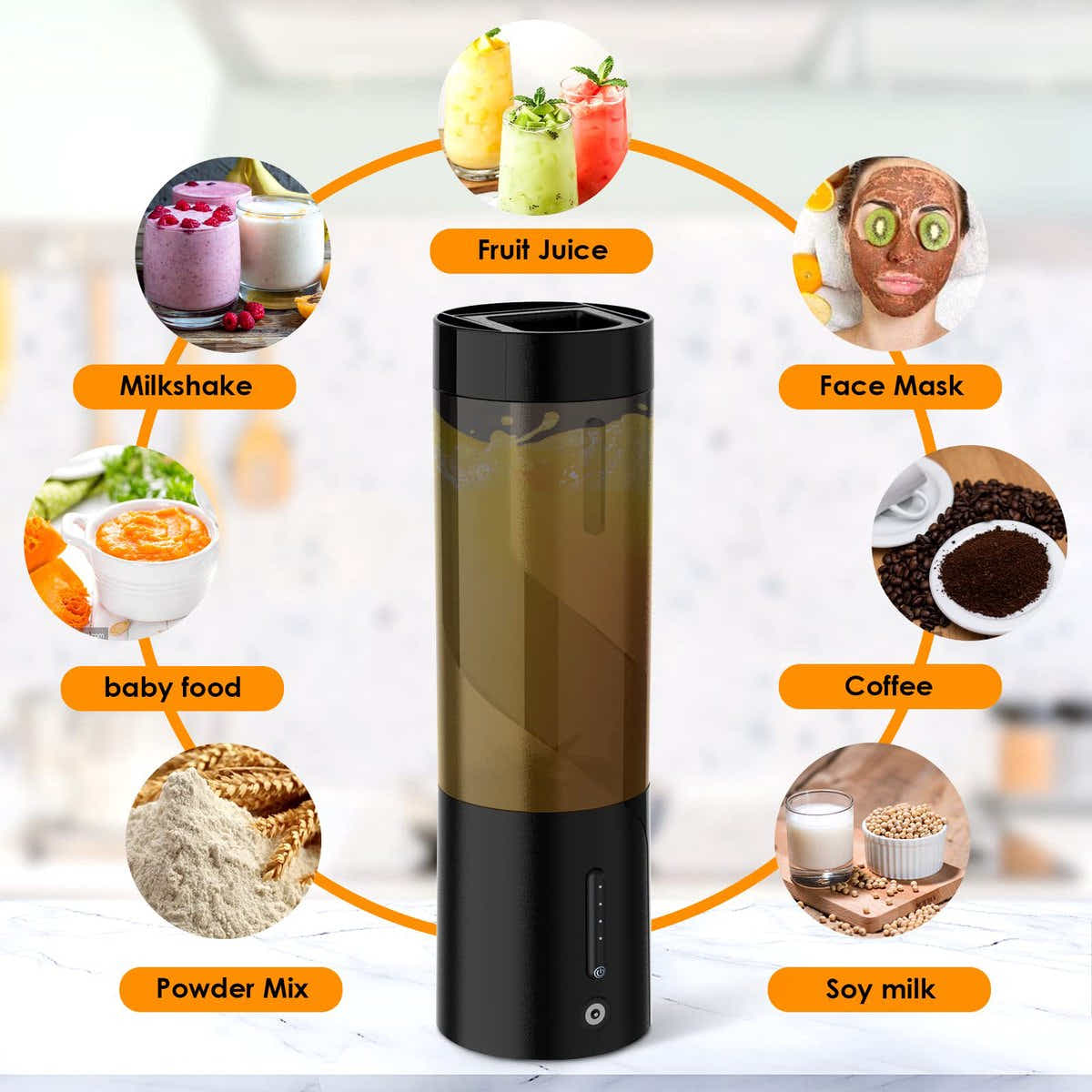 DS NA Portable Blender - Blender - Mini Blender - On-the-Go Blender - Mini Juice