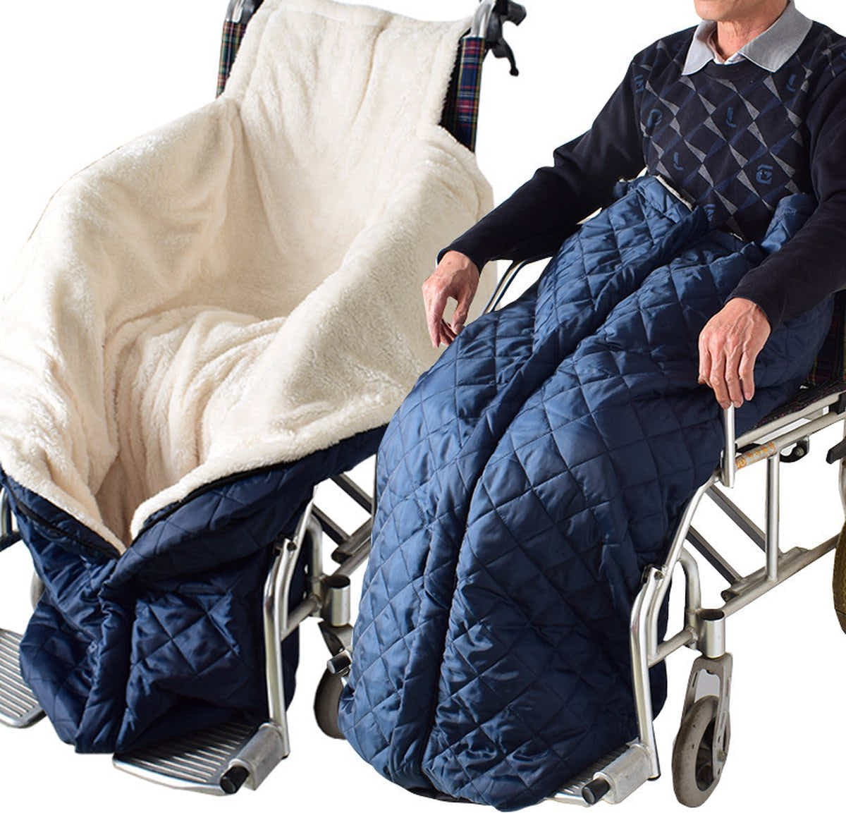 DS NA Wheelchair Blanket Footmuff – Windproof & Waterproof Unisex Cashmere