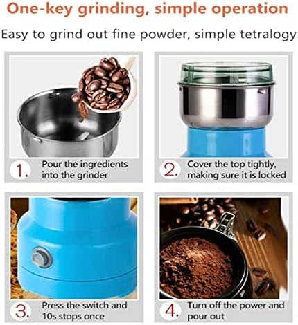 DS NA Multifunction Smash Machine Grinder, Ultra Fine Dry Food Grinder, Electric