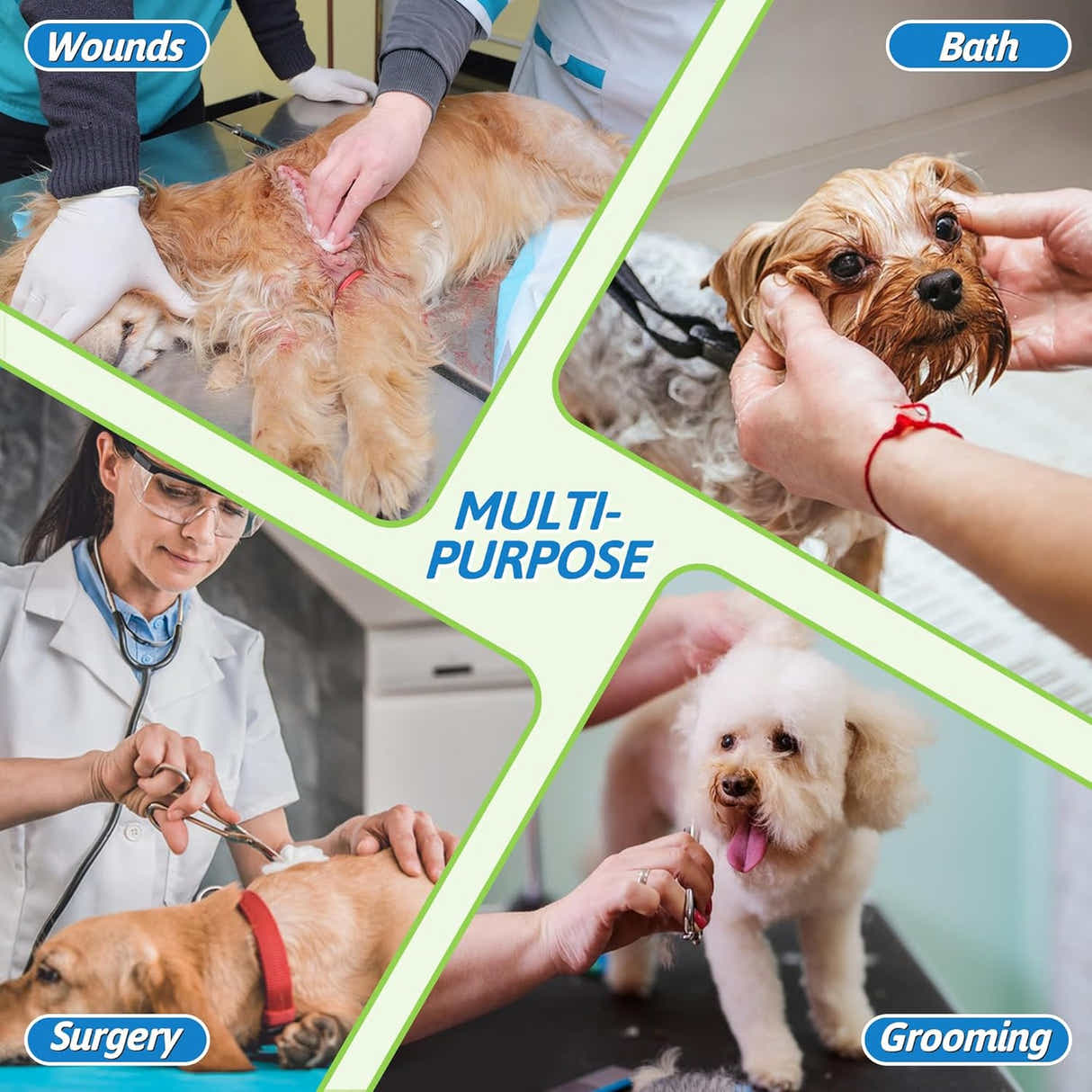 DS NA Soft Dog Cone for Dogs After Surgery, Breathable Dog Cones for Large Mediu