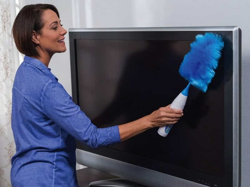 DS NA Hurricane 360 Electric Feather Spin Duster Feather Duster Adjustable