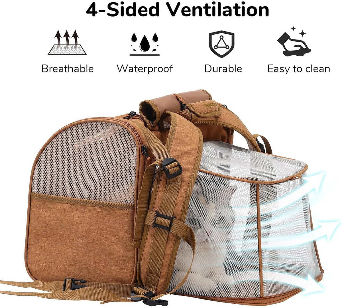 DS NA Travel Basket for Cats and Dogs - Carrier for Cats and Dogs - Bag