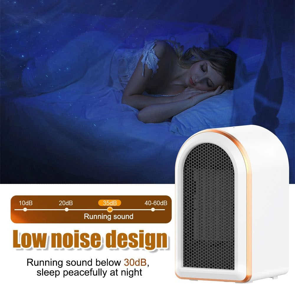 DS NA Fan Heater - 1200W Portable Heater with PTC Graphene Heating