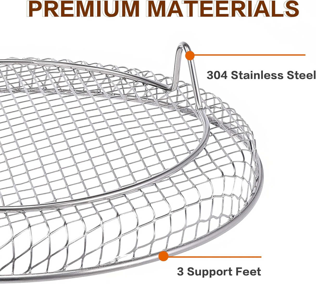 DS NA Multi-layer air fryer rack (3 round layers) - Air fryer baking pan