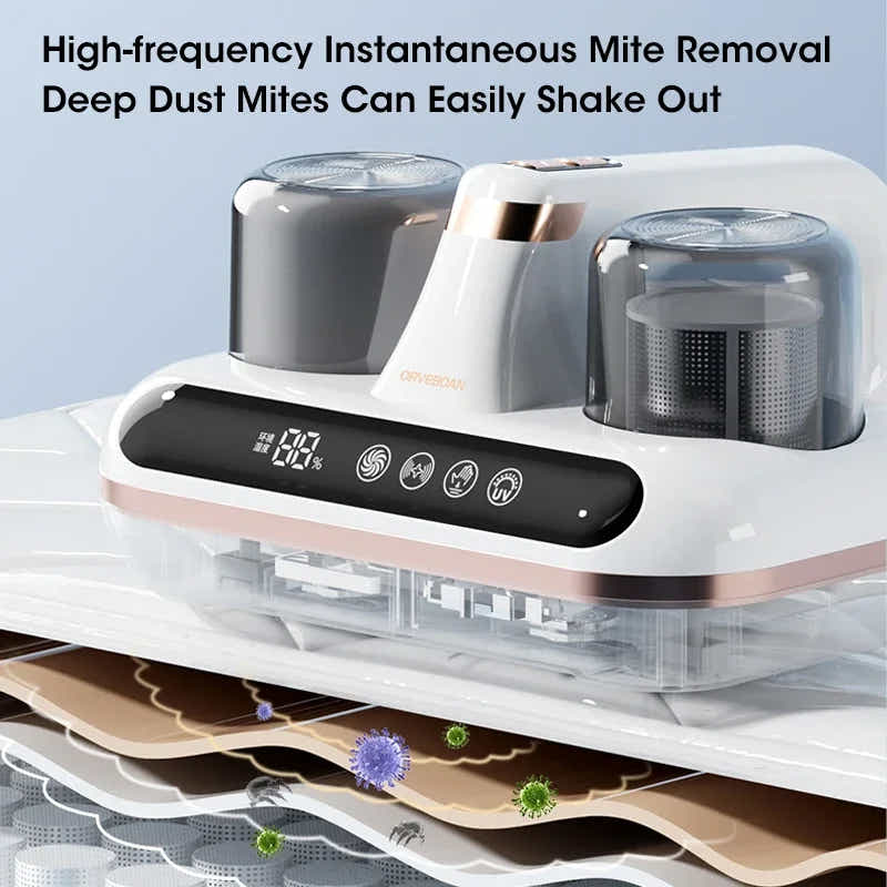 DS NA Pink Without humidity display Wireless Dust Mite Vacuum Cleaner with UV St