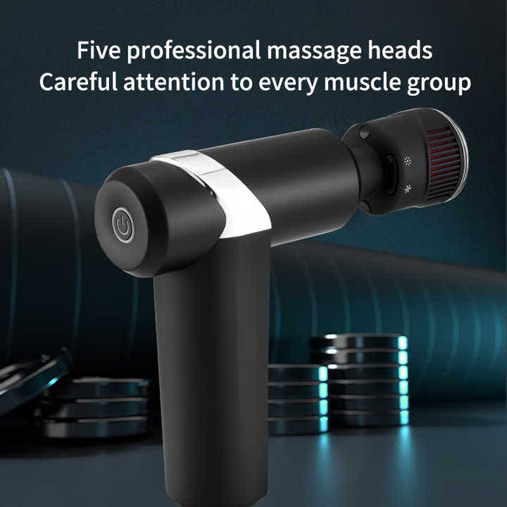 DS NA Cold & Heat Therapy Massage Gun with 5 Heads and 2000mAh Battery