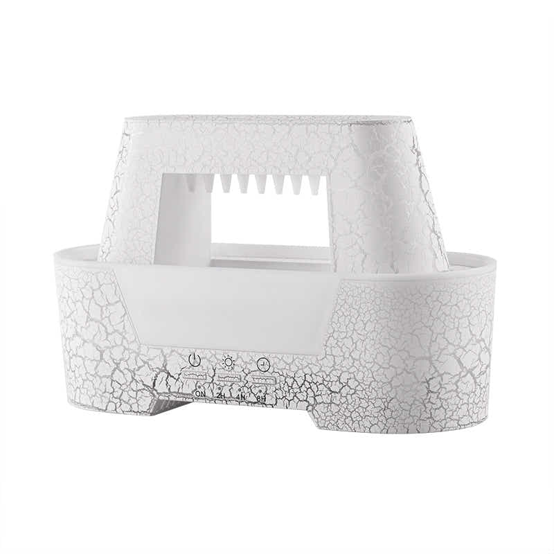 DS NA White 300ml Ultrasonic Aroma Diffuser with Cracked Light Design