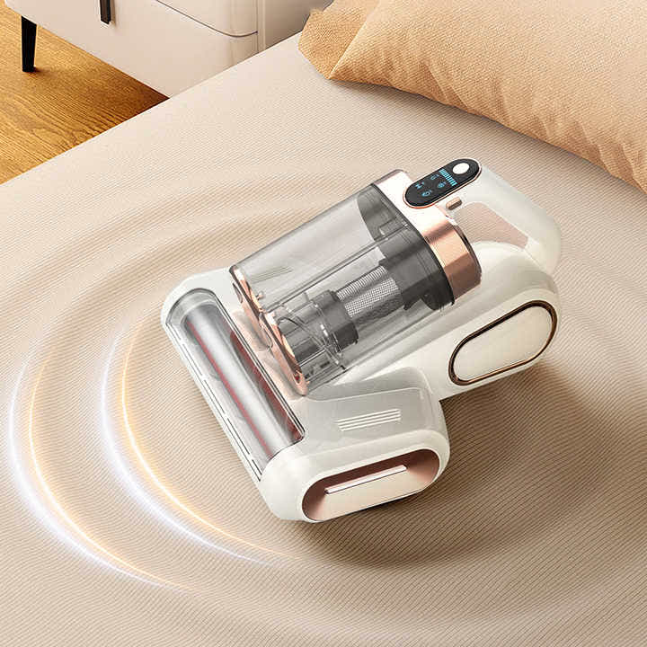 DS NA LF-LP018 White Cordless Mite Vacuum Cleaner with LED Display - Powerful 12